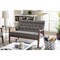 Baxton Studio Sorrento Grey Upholstered Wooden 2-seater Loveseat 122-6769 - alternate 2